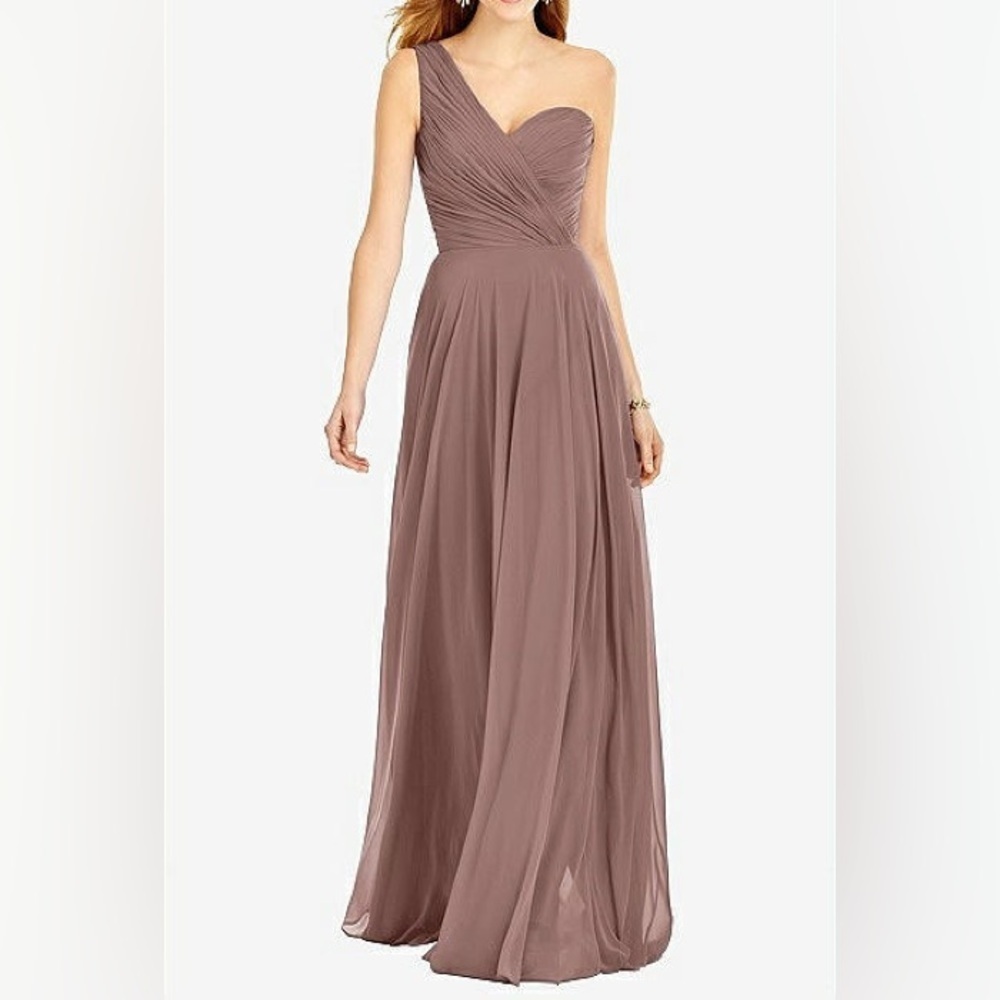 Thread Sienna Off One Shoulder Draped Lux Chiffon Lull-length Dress Size 20